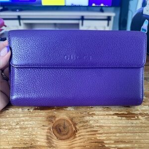 Gucci Vibrant Purple Long Wallet